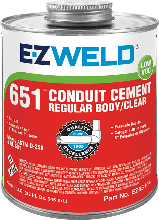Conduit PVC Cement Regular Body Clear