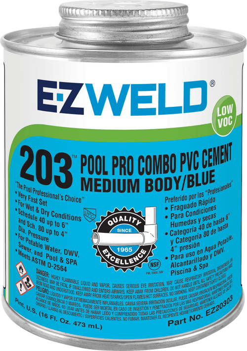 Pool Pro Combo PVC Cement Medium Body Dark Blue