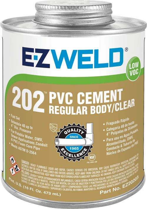 EZ 1 PVC Cement Regular Body Clear